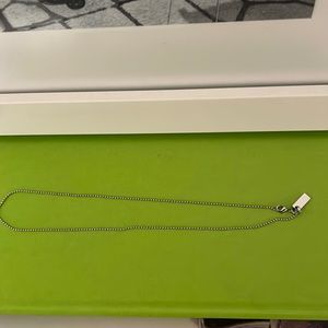 MARC JACOBS silver ball chain necklace